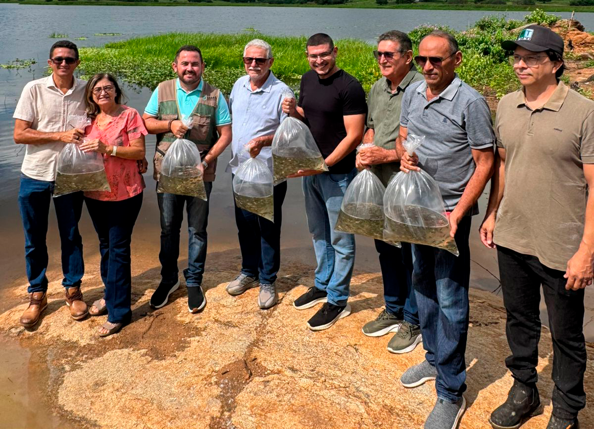 Açude em Ipaumirim recebe peixamento da SPA